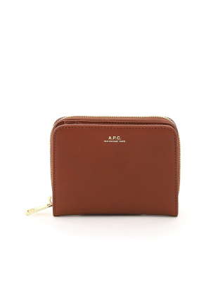 A.p.c. Logo Print Zip-around Wallet