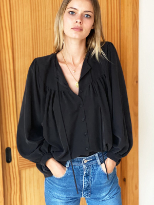 Emerson Fry Poet Blouse - Black