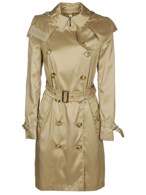 Burberry Double Breasted Belted Trench Coat