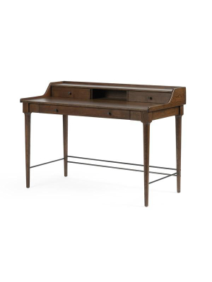 Moreau Writing Desk-dark Toasted Oak