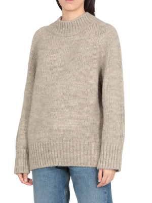 Maison Margiela Ribbed Detail Knit Jumper