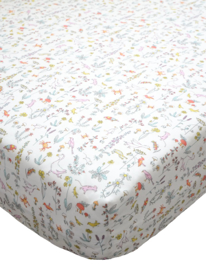 Fitted Sheet Made With Liberty Fabric Theo Pink