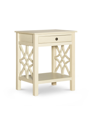 Whitley Antique End Table White - Linon