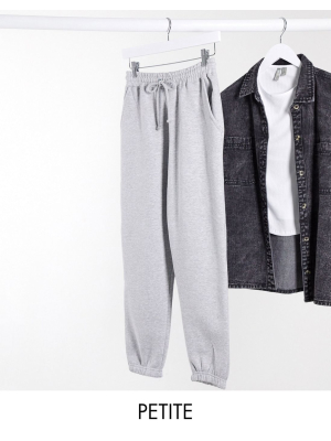 Missguided Petite Oversized Sweatpants In Gray