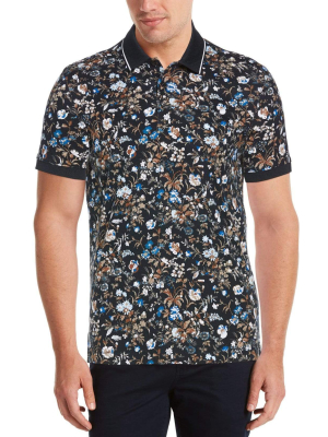 Ultra Soft Touch Pima Cotton Floral Print Polo