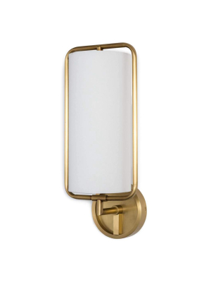 Geo Rectangle Sconce (natural Brass)