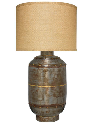 Jamie Young Caisson Table Lamp, Extra Large In Gunmetal