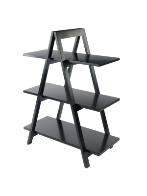 38.39" Aaron A Frame Shelf - Black - Winsome