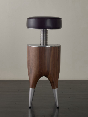 Bc Workshop Molar Stool - Satin Nickel