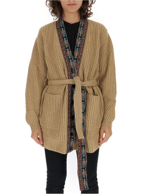 Etro Graphic Embroidered Trim Cardigan