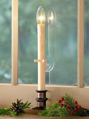 Plow & Hearth - Led Suction Cup Window Candle With Auto Timer