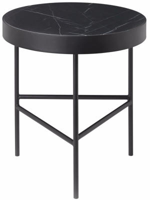 Medium Marble Table In Black Marquina