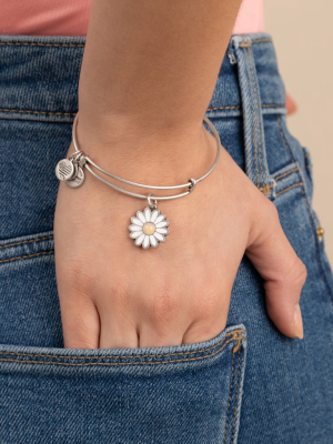 Daisy Charm Bangle Bracelet