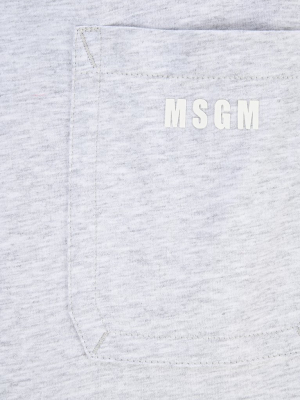 Msgm Logo Pocket Sweatshirt