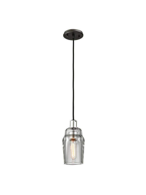 Citizen 1lt Pendant Mini Graphite And Polished Nickel