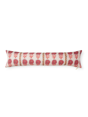 Fuchsia Daisy Suzani - Lumbar Pillow