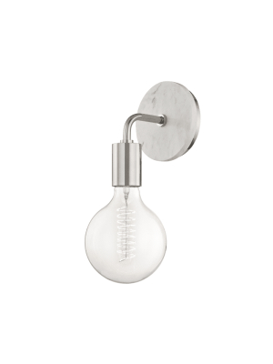 Chloe 1 Light Wall Sconce "a" Style - Polished Nickel