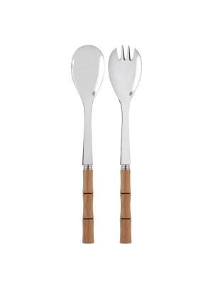 Sabre Paris Bamboo Salad Servers