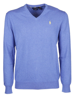 Polo Ralph Lauren Logo Embroidered Knitted Jumper