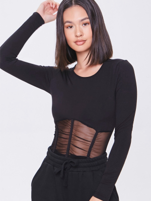 Sheer Caged Crop Top