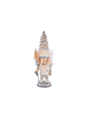 Kurt Adler 17.5" Hollywood Weathered White Tree Nutcracker