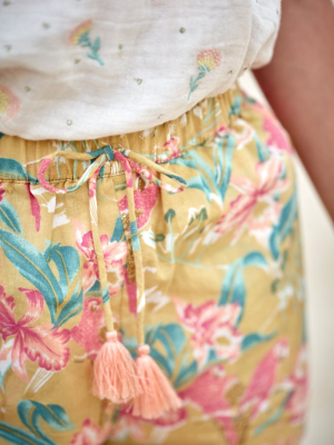 Louise Misha Vallaloid Shorts - Soft Honey Parrots