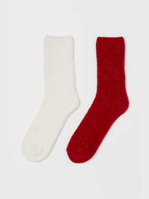 2-pack Chenille Socks