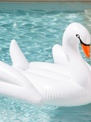 White Swan Pool Float