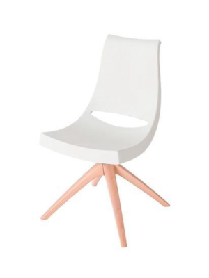 Chiacchiera Wood Base Chair By Casprini