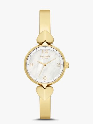 Hollis Gold-tone Stainless Steel Bangle Watch