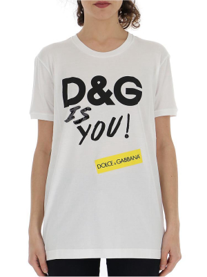 Dolce & Gabbana Logo Printed T-shirt