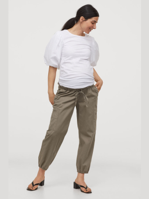 Mama Cropped Cargo Pants