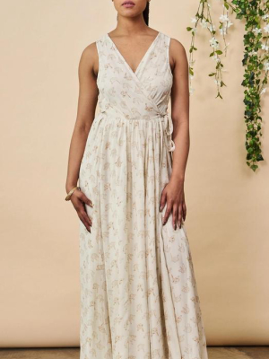 Ginkgo Leaf Maxi Dress