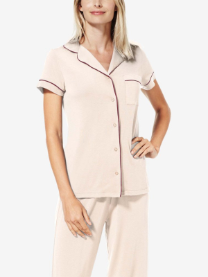 Women's Pajama Short Sleeve Top