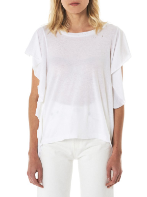 Raw Trim Flutter Tee (r13w3624-04-white)