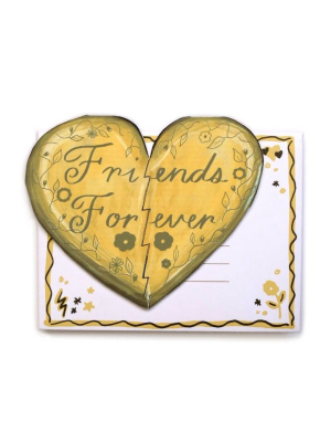 Friends Forever Heart Die Cut Card