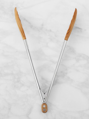 Williams Sonoma Olivewood Tongs, 12-inch