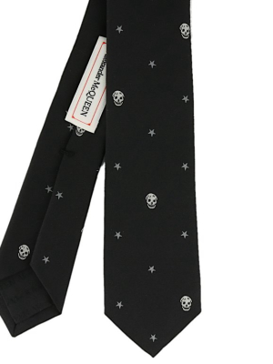 Alexander Mcqueen Allover Skull Tie