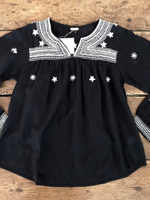 Camila Star Top | Black