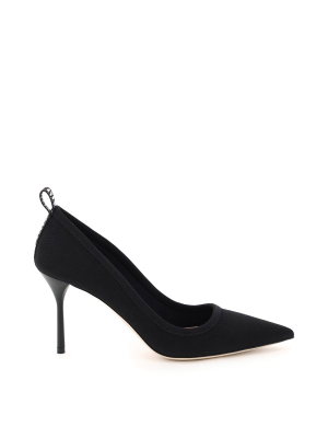 Miu Miu Logo Tape Pointed Toe Pumps