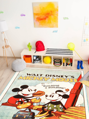 54"x78" Mickey Mouse Classic Movie Area Rug