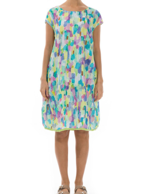 Midi Confetti Linen Dress