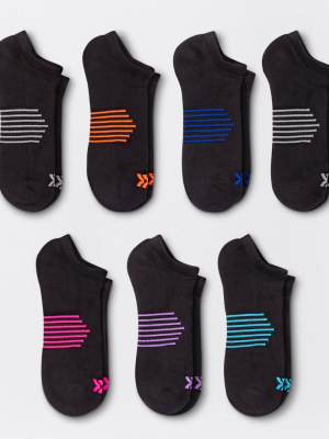 Women's Lightweight Striped 6+1 Bonus Pack No Show Athletic Socks - All In Motion™ 4-10