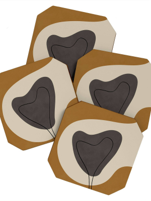 4pk Alisa Galitsyna Love Coasters - Society 6