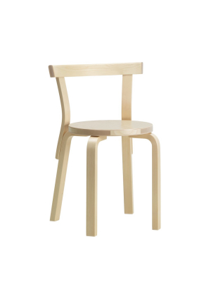 Chair 68 Natural Lacquered By Alvar Aalto