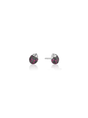 Wonderland Ladybug Stud Earrings - Small