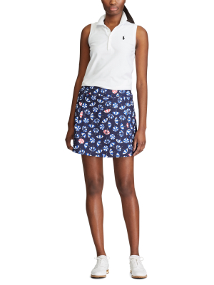 Print Flounce Golf Skort