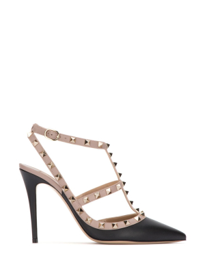 Valentino Garavani Rockstud Ankle Strap Pumps