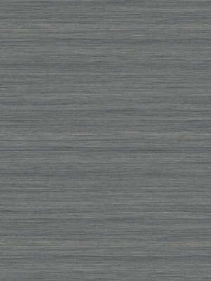 Shantung Silk Wallpaper In Nickel From The More Textures Collection By Seabrook Wallcoverings