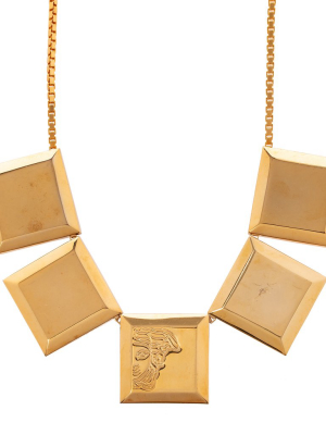 Versace Medusa Square Plate Necklace